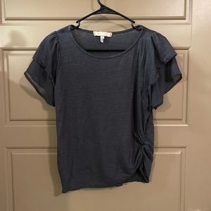 Grey eri +ali short sleeve shirt